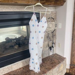 Lovers and friends dress crochet midi dress small